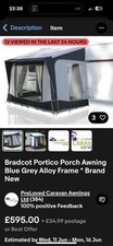 Bradford portico awning for sale  ISLE OF SKYE