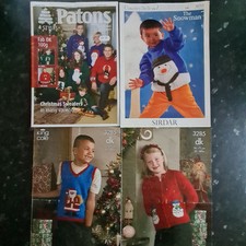 Knitting patterns christmas for sale  BEVERLEY