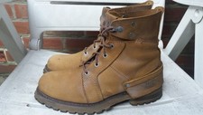 mens leather caterpillar boots 9 for sale  MANCHESTER