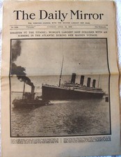 Daily mirror 1912 for sale  BOURNEMOUTH
