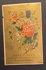 Vintage Art Business Ad Isaac F Nace Perfumaria Cosméticos Fabricante 5" X 3" comprar usado  Enviando para Brazil