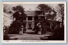 Cartão postal Governor's Island New York NY Gen. Grant's Residence c1910 foto RPPC comprar usado  Enviando para Brazil