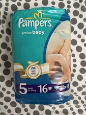 Vintage Pieluchy Pieluchy Couche Pieluchy Pampers Active Baby Dry 2012 ZAPIECZĘTOWANE, używany na sprzedaż  PL