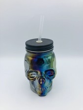 Glass rainbow skull for sale  Dekalb