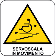 Adesivo segnaletica pericolo usato  Gravina in Puglia