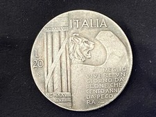 Lire 1928 elmetto usato  Italia