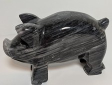 Onyx pig ornament for sale  CAMBERLEY
