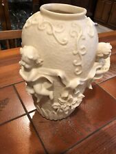 Vaso de resina vintage Cupid Angels (3D), 12" de altura, 9" mais largo, peso é de 4 libras, usado comprar usado  Enviando para Brazil