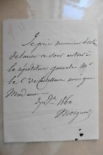 Lettre autographe mocquard d'occasion  France