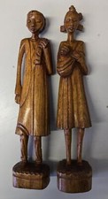 Pair wooden african for sale  LISBURN