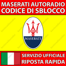 Maserati radio codice usato  Roma