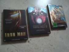 IRON MAN 1-3 TRILOGY DVD RARE oop THREE SteelBook set MARVEL Robert Downey jr. comprar usado  Enviando para Brazil