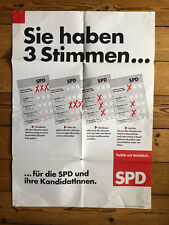 Spd wahlplakat riginaldruck gebraucht kaufen  Hermannsburg