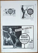 Marilyn Monroe, Bus Stop, 1956, Pressbook 608 comprar usado  Enviando para Brazil