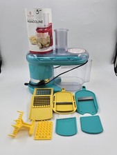 Fatiador/espremedor de mandolina elétrico Cook’s Essentials – Azul água – Modelo CE29103 comprar usado  Enviando para Brazil