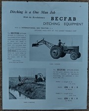 Becfab ditch dyke for sale Becfab ditch dyke for sale  TURRIFF