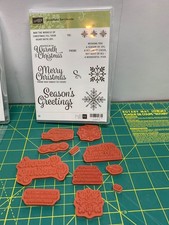 Stampin snowflake sentiments d'occasion  Expédié en Belgium