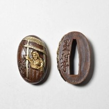 Espada Japonesa Fuchi Kashira Guarda Ortese punho Samurai Decorativa Arte Sumo F/S, usado comprar usado  Enviando para Brazil