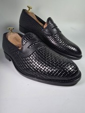 Mocassino Uomo Pollini 41/42/43/44 Pelle Nera Intrecciata  na sprzedaż  Wysyłka do Poland