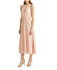 Vestido de festa Lauren Ralph Lauren rosa claro buraco na fechadura novo sem etiquetas tamanho 2 cintilante comprar usado  Enviando para Brazil