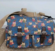 Owl patterncanvas sachel for sale  WELSHPOOL