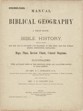 J L Hurlbut / Specimen pages Manual of biblical geography text-book on Bible, usado comprar usado  Enviando para Brazil