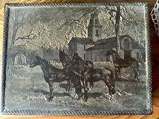 Banco de carpinteiro Dante caixa de bugigangas de joias cavalos e igreja temática. comprar usado  Enviando para Brazil