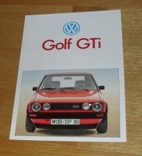 Folheto de campanha Volkswagen VW Golf GTI Mk1 1983 comprar usado  Enviando para Brazil