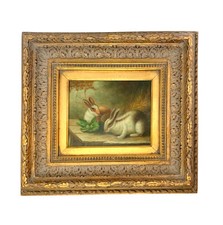 Rabbit painting vintage for sale  Broken Arrow