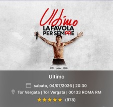 Biglietti concerto ultimo usato  Legnago