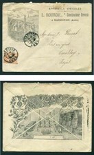 Vinícola na FRANÇA Ilustrada CAPA DE ANÚNCIO DE VINHO - AMBOS OS LADOS - Início dos anos 1900 - IMPERDÍVEL, usado comprar usado  Enviando para Brazil