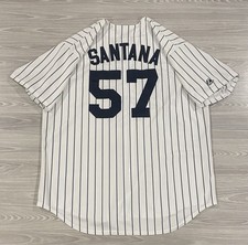 Camiseta Costurada Vintage Majestic Minnesota Twins Johan Santana #57 Masculina Tamanho GG comprar usado  Enviando para Brazil