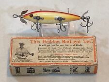 Isca de pesca vintage antiga de madeira Heddon 151 5 ganchos subaquática peixinho na caixa boa!!, usado comprar usado  Enviando para Brazil