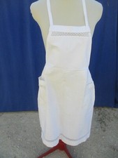 Tablier coton blanc d'occasion  France