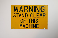 Warning stand clear for sale  Mooresville