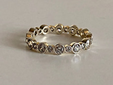 Bague Alliance zircon argent massif 58 Sterling Silver Wedding ring Ehering Fede comprar usado  Enviando para Brazil