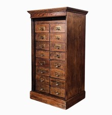 Vintage oak filing for sale  HALSTEAD