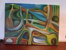 Riginal acryl bild gebraucht kaufen  Leipzig