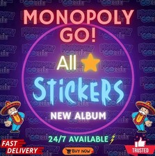 Adesivos Monopoly Go! (Todas de 1 a 5 estrelas) ENVIO SUPER RÁPIDO ✅ PREÇOS MAIS BAIXOS 24/7 comprar usado  Enviando para Brazil