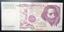 Banconota 50000 lire usato  Viale