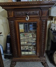 Vetrina legno intarsiata usato  Perugia
