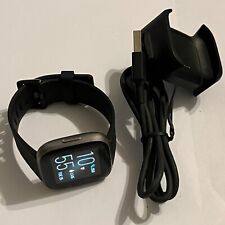 Smartwatch Fitbit Versa 2 - Saúde e fitness corpo grafite / pulseira preta FB507 comprar usado  Enviando para Brazil