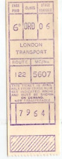 Bus ticket london for sale  MAIDSTONE