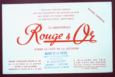 Buvard bibliothèque rouge d'occasion  Dammarie
