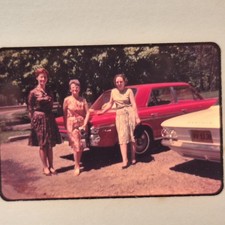 1964 - Vestido feminino feminino Ford Galaxy 500 carro - 35mm foto deslizante vintage - A18 comprar usado  Enviando para Brazil