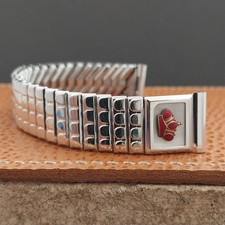 Pulseira de relógio vintage década de 1950 coroa cheia de ouro branco 14k Kreisler Monte Christo comprar usado  Enviando para Brazil