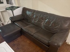 Three seater leather for sale  LONDON