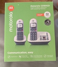 Motorola CD5012+ DECT 6.0 Sistema telefónico inalámbrico y contestador automático 2 teléfonos segunda mano  Embacar hacia Mexico