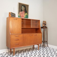 Teak sideboard highboard for sale  CANNOCK