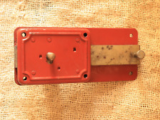 Usado, Fechadura de porta externa e interna antiga trava de 6 trilhos com chave, vermelho egípcio comprar usado  Enviando para Brazil